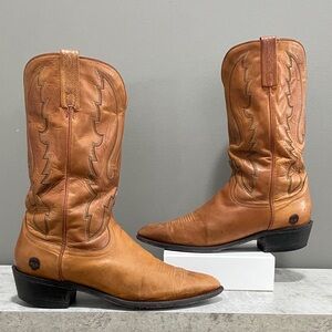 1883 Lucchese Men's Tan Leather Country Western Cowboy Boots Size 10EE